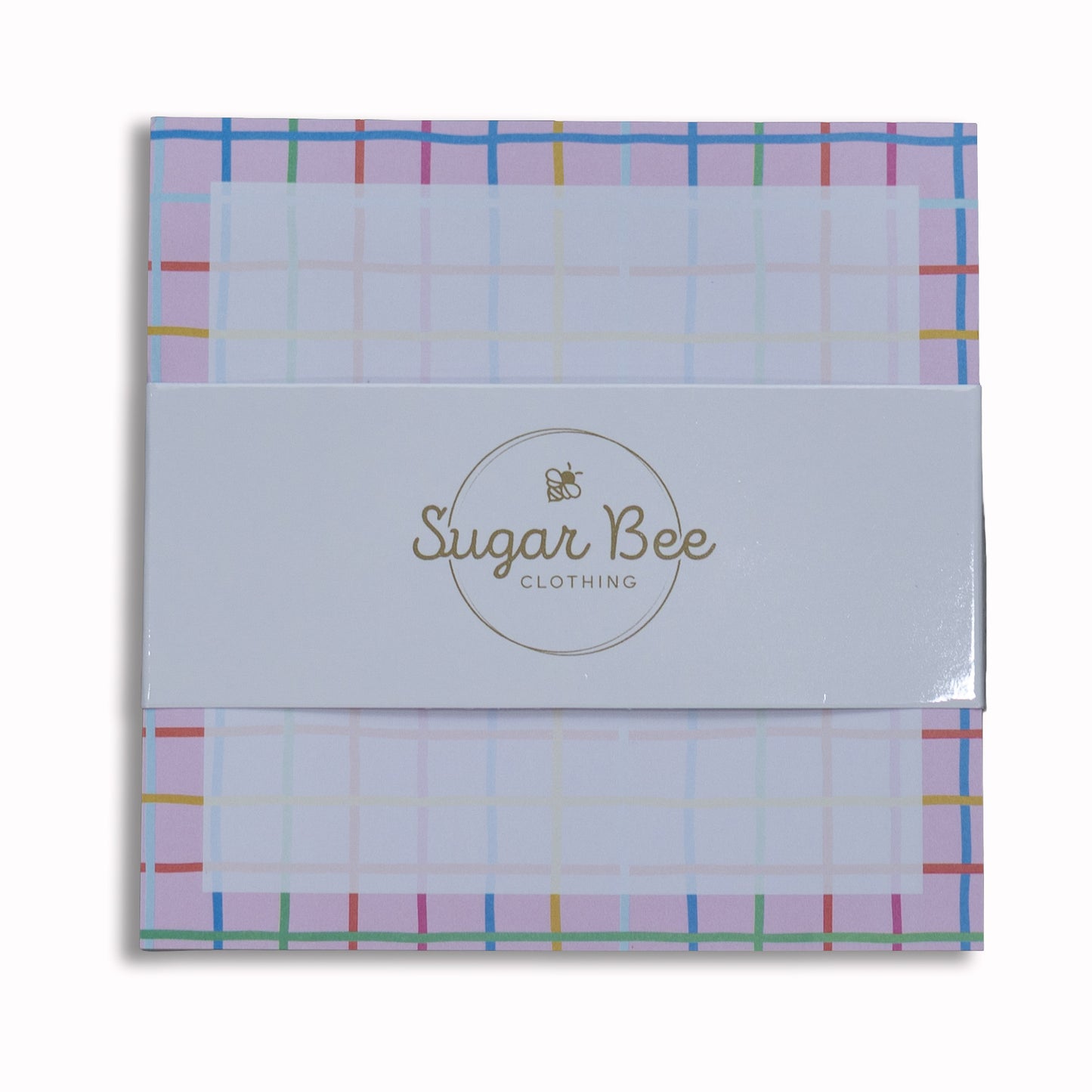 Lunch Bag Notes - Pink Plaid - Sugar Bee Clothing