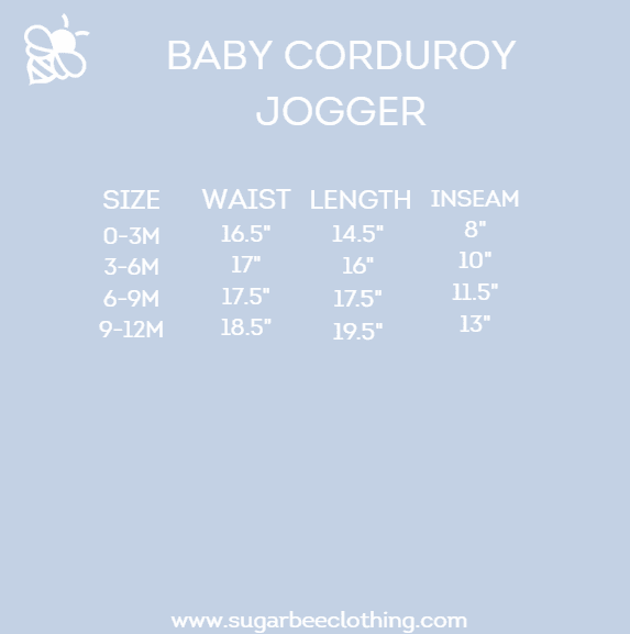 Baby Emmett Corduroy Jogger - Winterberry Red - Sugar Bee Clothing