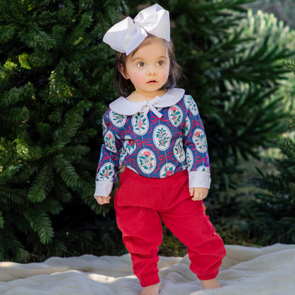 Baby Rebecca LS Sweater - Victorian Holiday