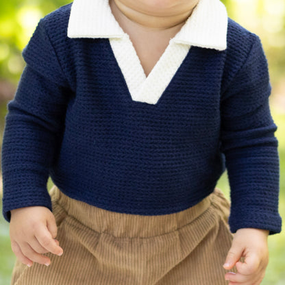 Baby Patrick LS Clubhouse Polo Bubble - Prep School Blue