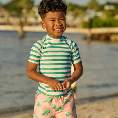 Short Sleeve Rashguard - Sea Turtle Green