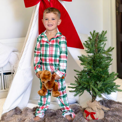 Christmas Plaid - Button Down Pajamas
