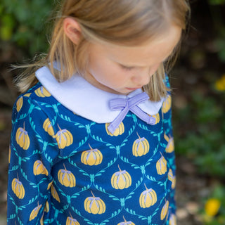 Rebecca Peter Pan LS Bow Sweater - Heirloom Harvest - Sugar Bee Clothing