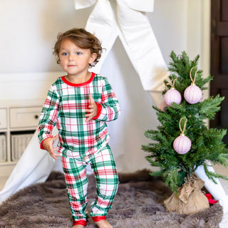 Buttflap Pajamas - Christmas Plaid Holiday Lounge - Sugar Bee Clothing