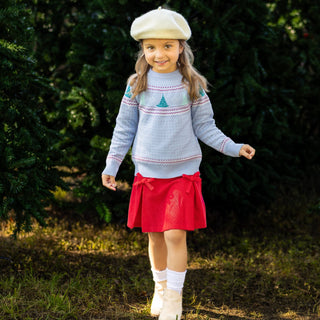 Emerson Crew Neck Sweater - Peppermint Pines - Sugar Bee Clothing