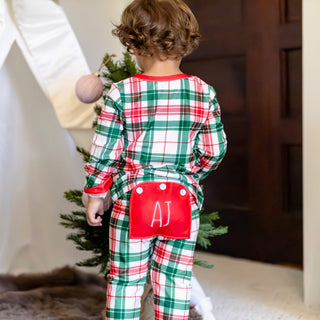 Buttflap Pajamas - Christmas Plaid Holiday Lounge - Sugar Bee Clothing