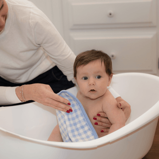 Wash Cloth - Blue Gingham - Sugar Bee Clothing