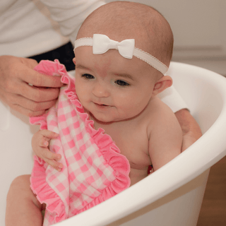 Wash Cloth - Pink Gingham - Sugar Bee Clothing