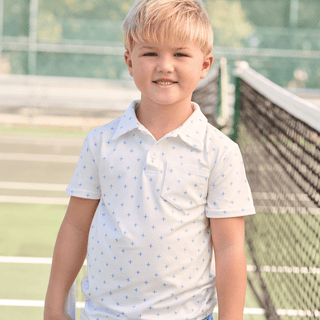 Davis Pocket Polo - French Blue - Sugar Bee Clothing