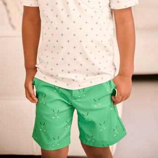 Golf Shorts - Emerald Golf - Sugar Bee Clothing