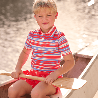 Davis Polo - Cape Cod Stripe - Sugar Bee Clothing