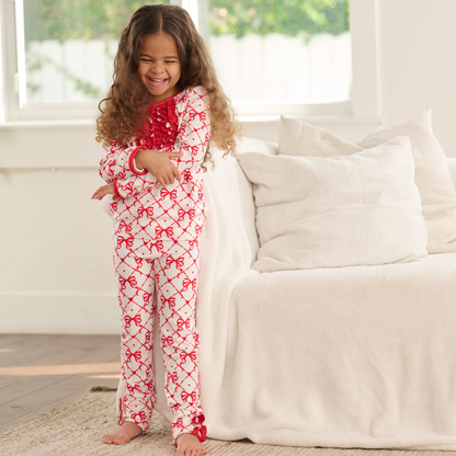 Ruffle Buttflap pajamas - Be Mine