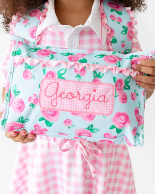 *PREORDER* Pencil Bag - Watercolor Roses - Sugar Bee Clothing
