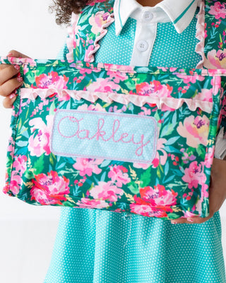 *PREORDER* Pencil Bag - Peony Floral - Sugar Bee Clothing