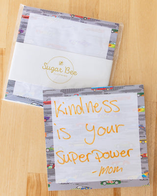 Lunch Bag Notes - Race Cars - Sugar Bee Clothing