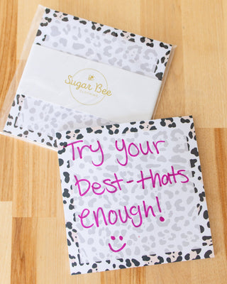 Lunch Bag Notes - Leopard - Sugar Bee Clothing