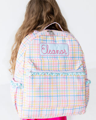 *PREORDER* Backpack - Pink Plaid - Sugar Bee Clothing