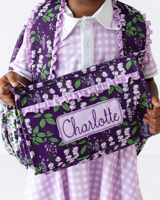 *PREORDER* Pencil Bag - Wisteria - Sugar Bee Clothing