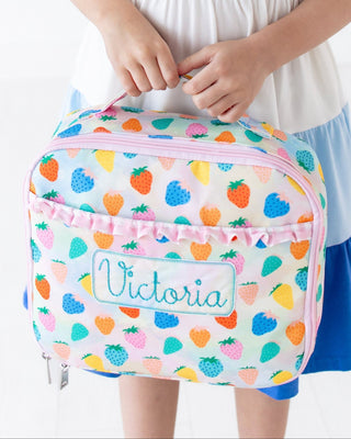*PREORDER* Lunch Bag - Strawberries - Sugar Bee Clothing