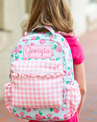 *PREORDER* Backpack - Watercolor Roses - Sugar Bee Clothing