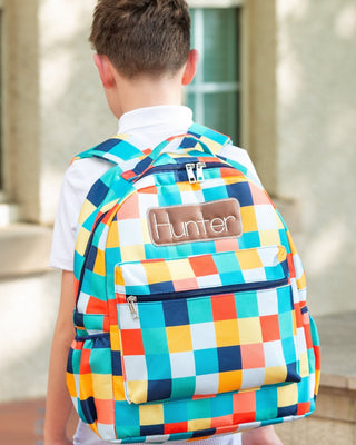 *PREORDER* Backpack - Boy Checkered - Sugar Bee Clothing