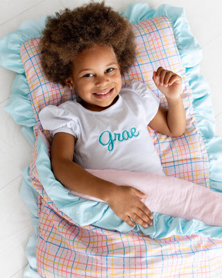 Nap Mat - Pink Plaid - Sugar Bee Clothing