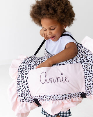 Nap Mat - Ruffle Leopard - Sugar Bee Clothing