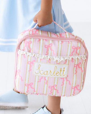 *PREORDER* Lunch Bag - Pink Bows - Sugar Bee Clothing