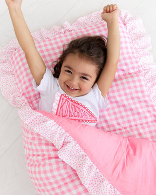 Nap Mat - Ruffle Pink Gingham - Sugar Bee Clothing