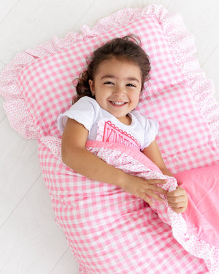 Nap Mat - Ruffle Pink Gingham - Sugar Bee Clothing
