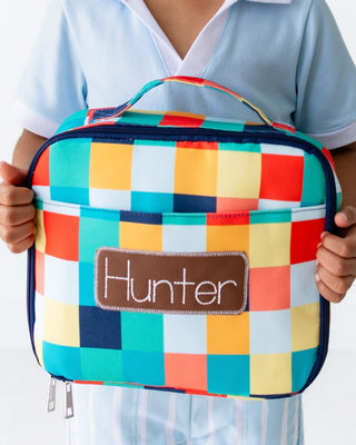 *PREORDER* Lunch Bag - Boy Checkered - Sugar Bee Clothing