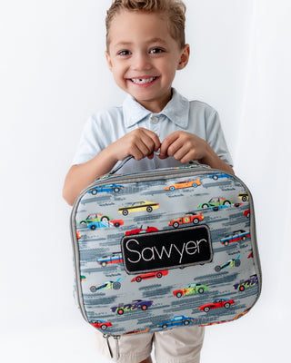 *PREORDER* Lunch Bag - Race Cars - Sugar Bee Clothing