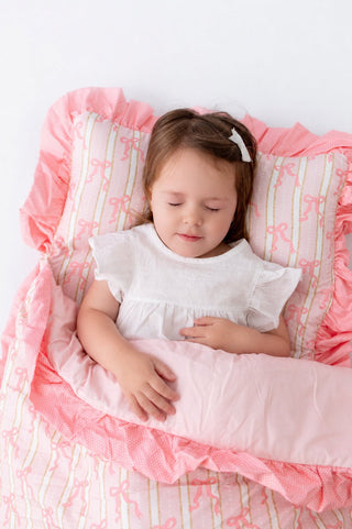 Nap Mat - Pink Bows - Sugar Bee Clothing