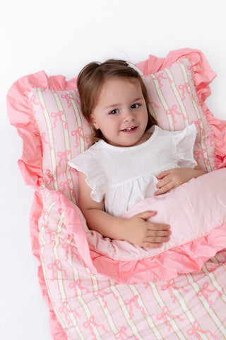 Nap Mat - Pink Bows - Sugar Bee Clothing