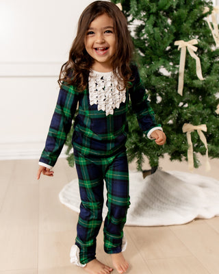 Organic Cotton Ruffle Buttflap Pajamas - Traditions in Tartan