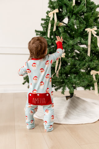 ****PREORDER***Ruffle Zippy - Vintage Santa Holiday Lounge
