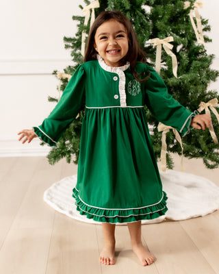 ****PREORDER***Ruffle Nightgown - Green Holiday Lounge