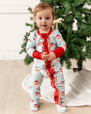 ****PREORDER***Ruffle Zippy - Vintage Santa Holiday Lounge