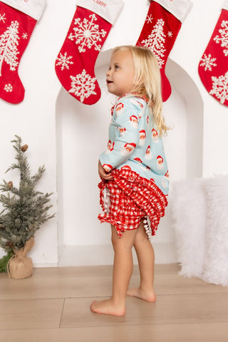 Gown with Bloomers - Vintage Santa Holiday Lounge - Sugar Bee Clothing