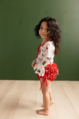 Organic Cotton Gown With Bloomers - Girls Christmas in New York