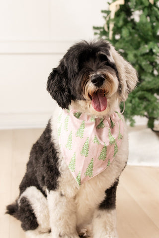 Pink Tree - Pet Bandana Holiday Lounge - Sugar Bee Clothing