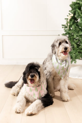 Pink Tree - Pet Bandana Holiday Lounge - Sugar Bee Clothing