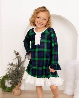 Organic Cotton Gown with Bloomers - Traditions in Tartan
