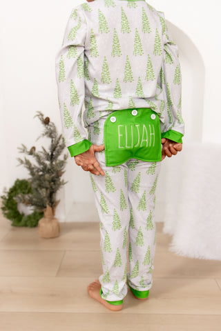 ****PREORDER***Buttflap Pajamas - Classic Blue Christmas Tree