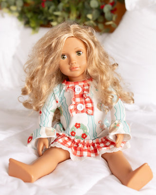 ****PREORDER***Doll Gown - Christmas at The Beach - Sugar Bee Clothing