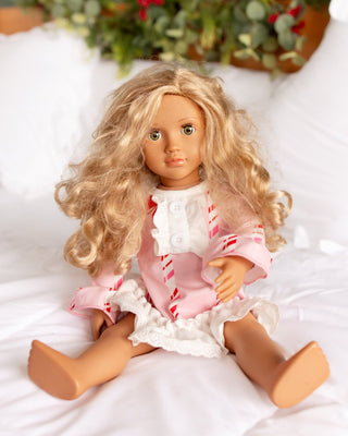 ****PREORDER***Doll Gown - Candy Cane Lane - Sugar Bee Clothing