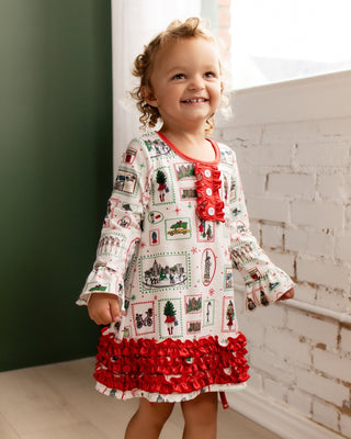 Organic Cotton Gown With Bloomers - Girls Christmas in New York