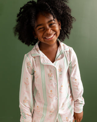 ****PREORDER***Kids Button Down Pajamas - Nutcracker Holiday Lounge
