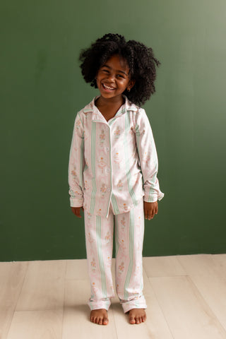 ****PREORDER***Kids Button Down Pajamas - Nutcracker Holiday Lounge