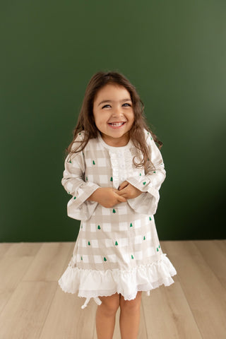 ****PREORDER***Gown With Bloomers - Holiday Gingham - Sugar Bee Clothing